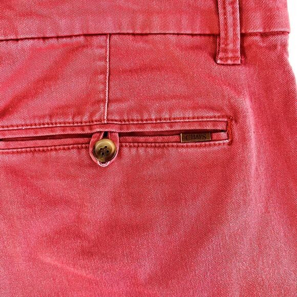Chaps Ralph Lauren Shorts Men's  40 Red Stretch Chino‎ Cotton Flat Front - Picture 4 of 8